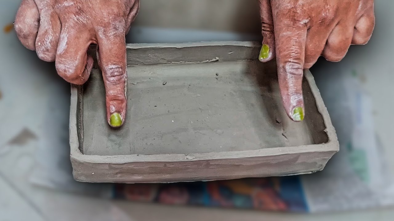 COMO hacer una CAJA de CERAMICA con TECNICA de PLACA