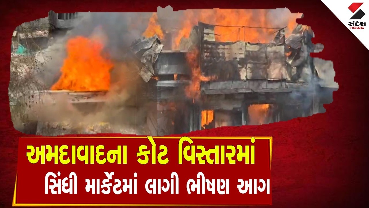 Ahmedabad | અમદાવાદના કોટા વિસ્તારમાં સિંધી માર્કેટમાં લાગી ભીષણ આગ  | Sindhi Market Fire |