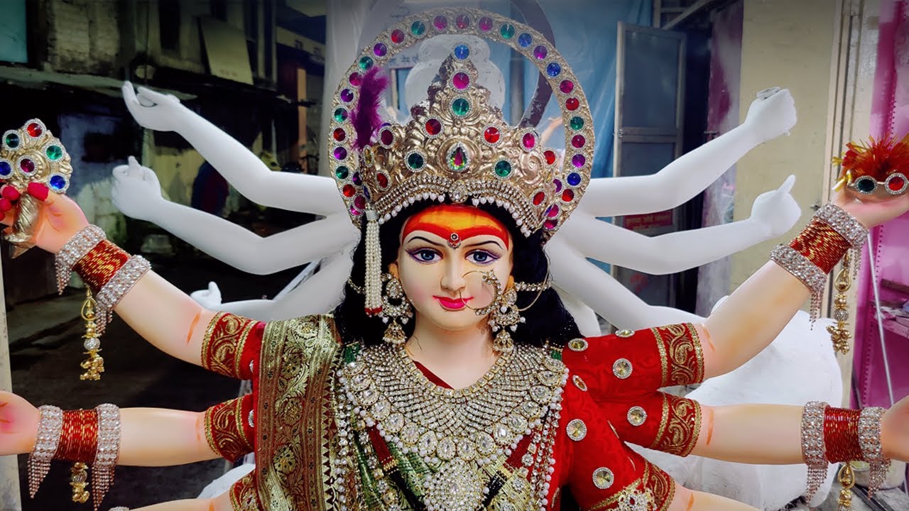 Thilak Nagar Chi Aai Bhavani Alankaram 2022 | Durga Mata Alankaram | Making Of Durga Murti 2022 |