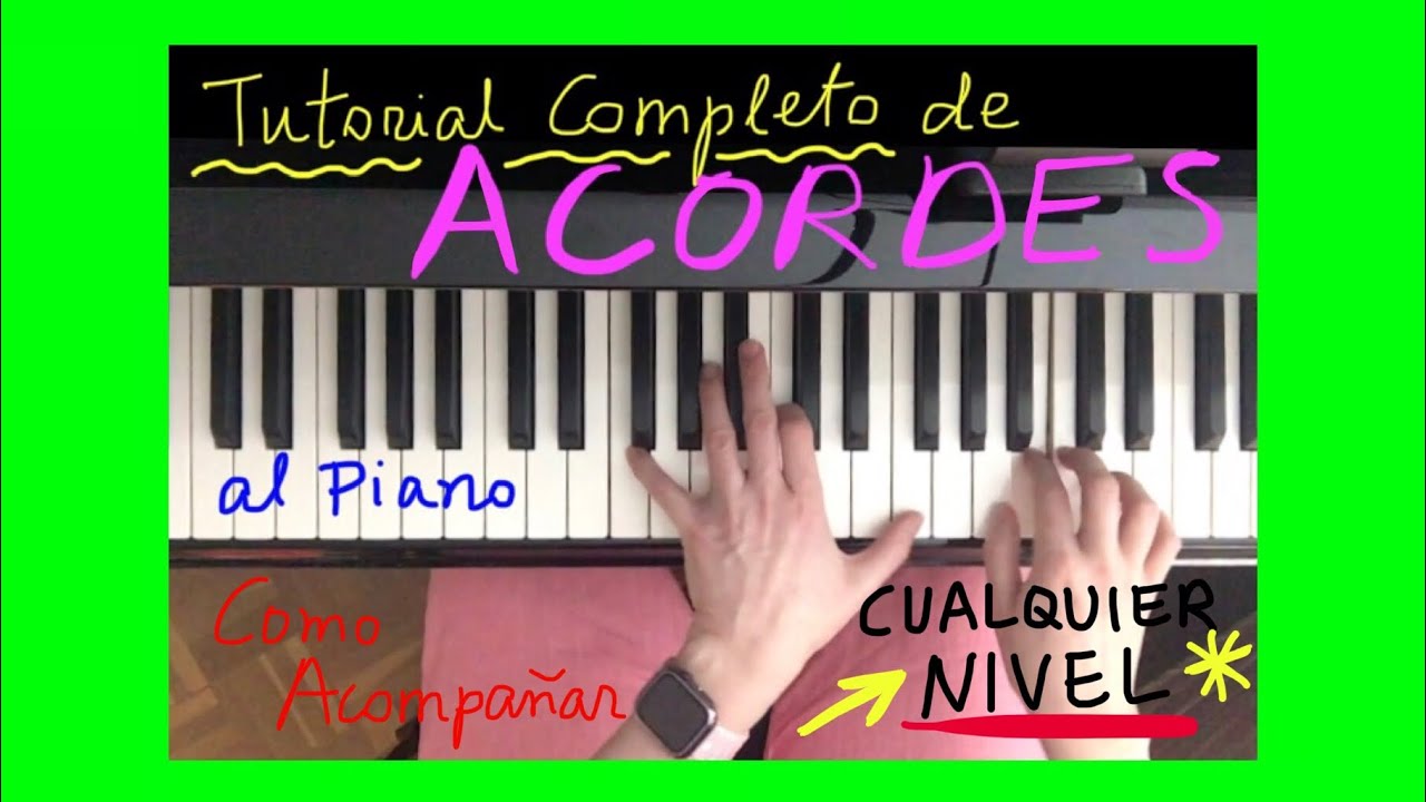 ACORDES ACOMPAÑAMIENTO PIANO* -MEJORAR MANO IZQUIERDA PIANO*-TUTORIAL todos los niveles