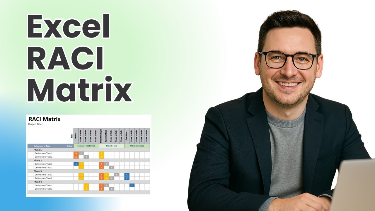 How To Create A RACI Matrix In Excel - Step By Step - Or Get My Free Template!