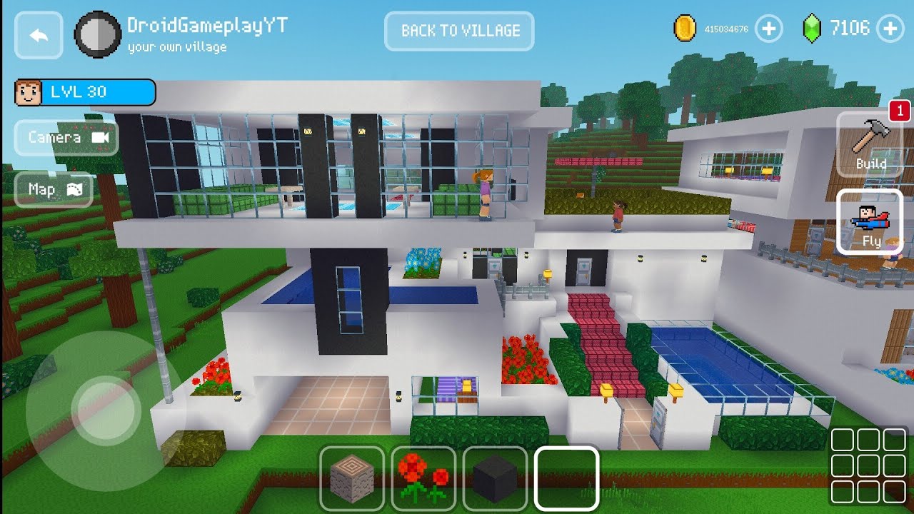 Luxury House - Block Craft 3d: Building Game
