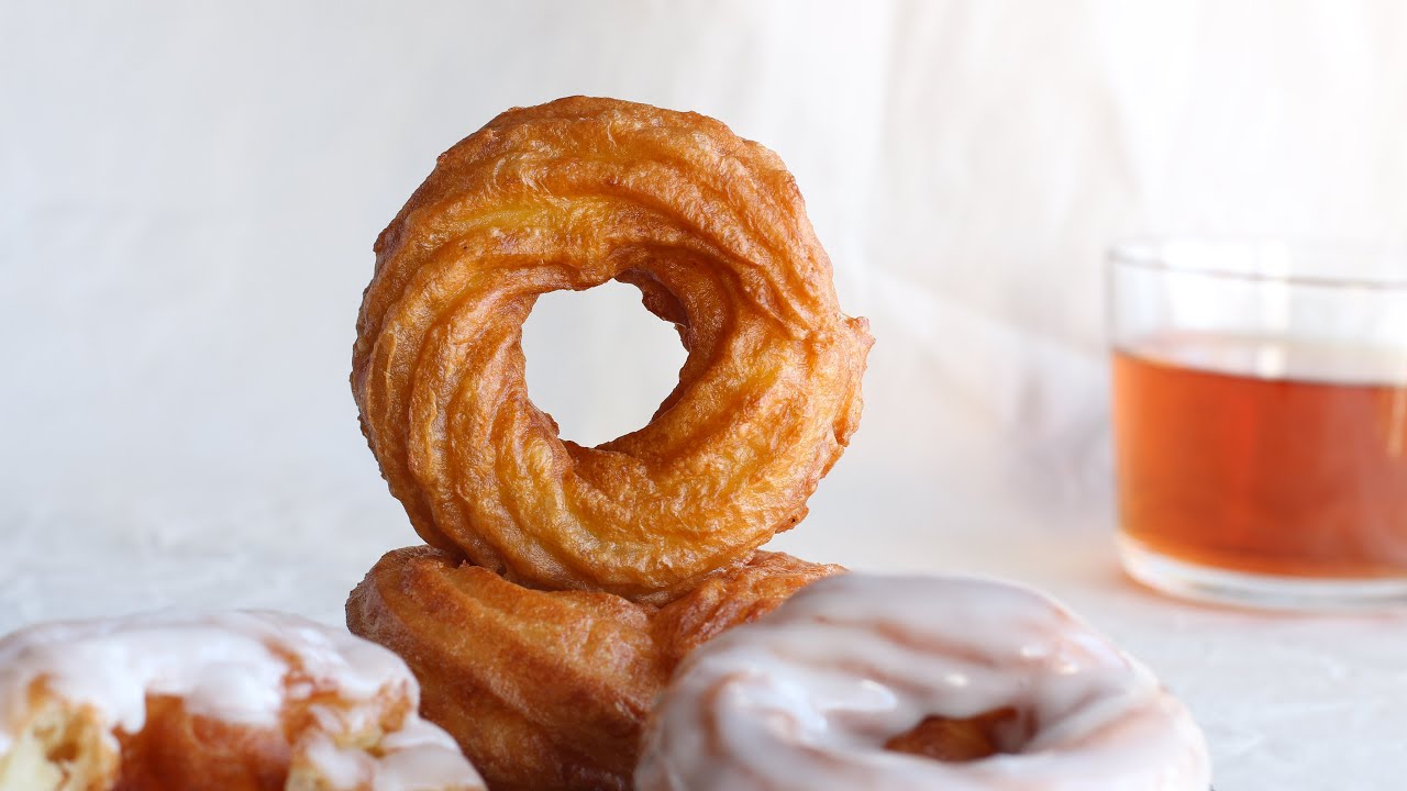 French Cruller Donuts [No Yeast & Soft] Donat Empuk Tanpa Ragi