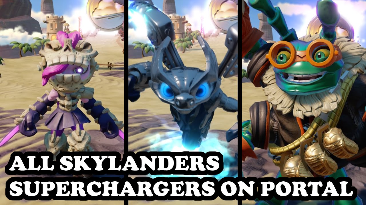 Skylanders Superchargers - All Skylanders Superchargers & All Vehicles on Portal GAMEPLAY