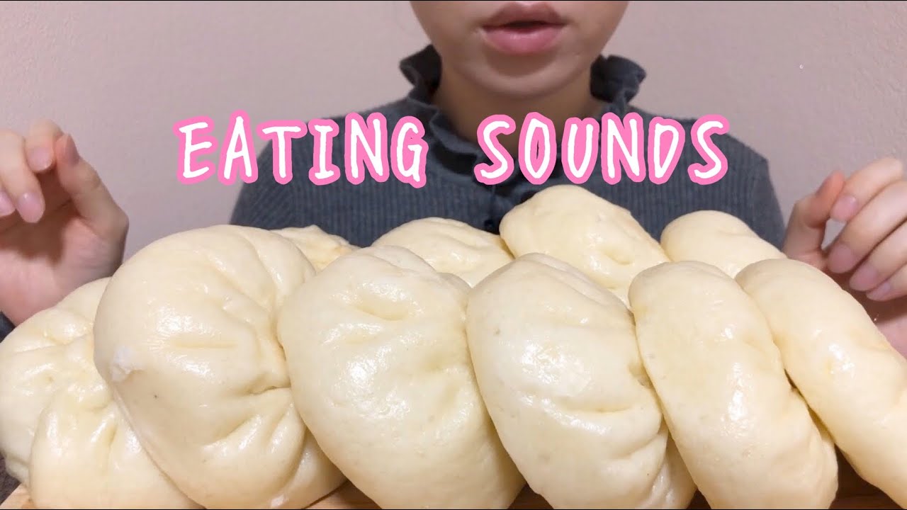 《Eating sounds》肉まん!野菜まん!チーズまん!Steamed bun(meat/vegetable/cheese)!