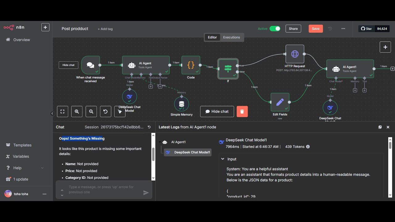 Add Condition To Validate in 8n8 Workflow