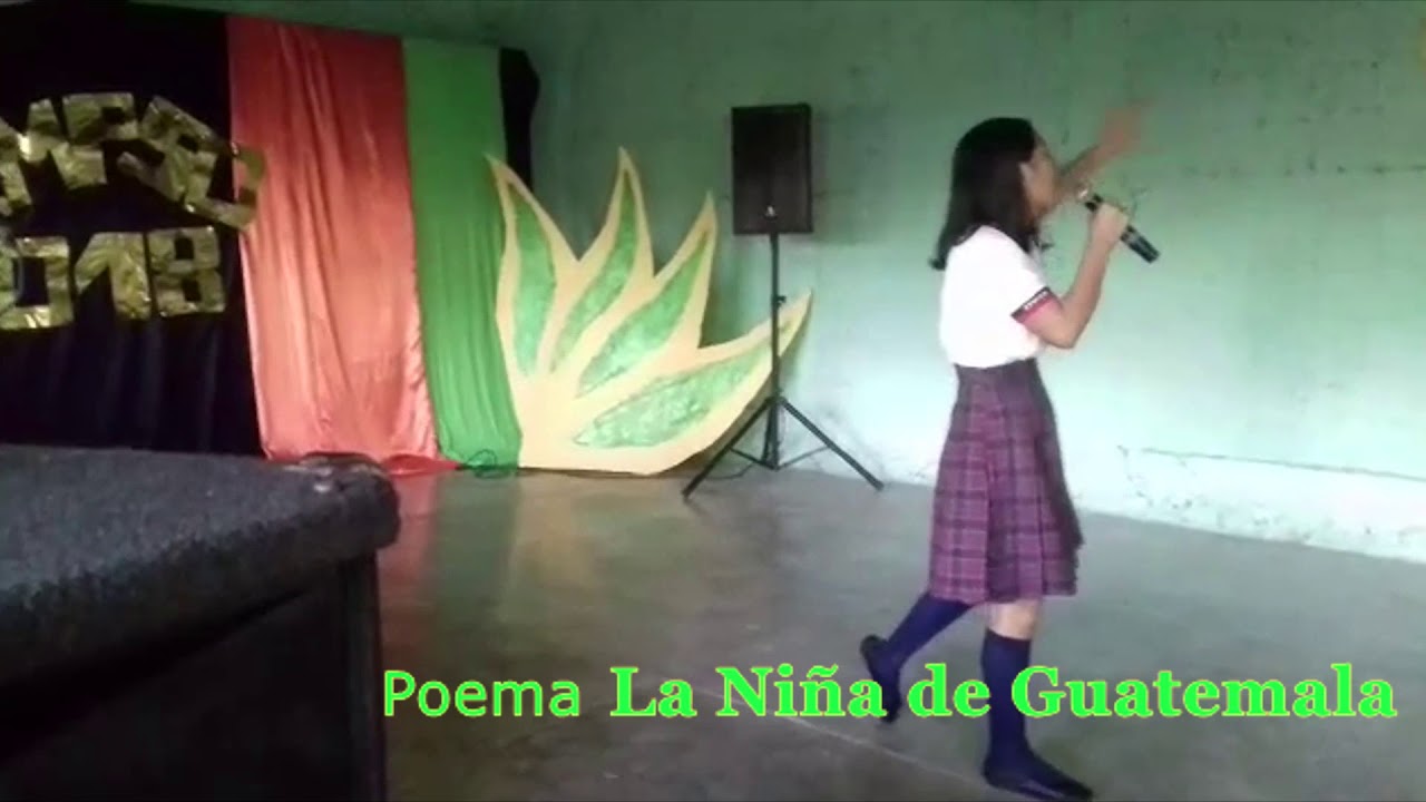 Poema La Niña de Guatemala