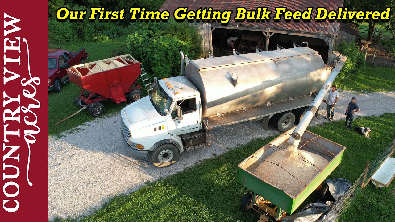 A Few Last Minute Improvements to the Feed Wagons.  Getting Bulk Feed Delivered to Fill Them Up.