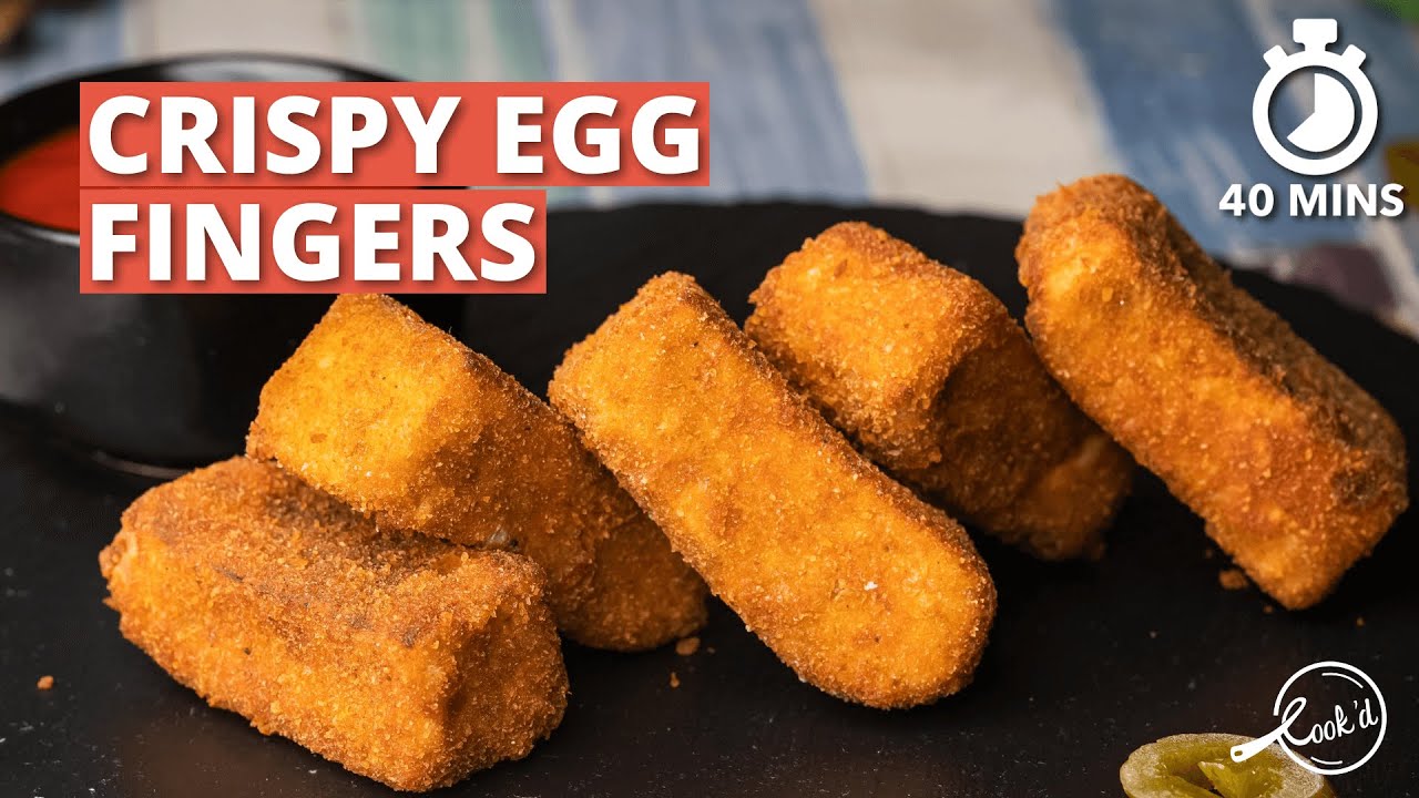 Crispy Egg Fingers Recipe | Crunchy Egg Fingers | Egg Starter Recipes | Cookd