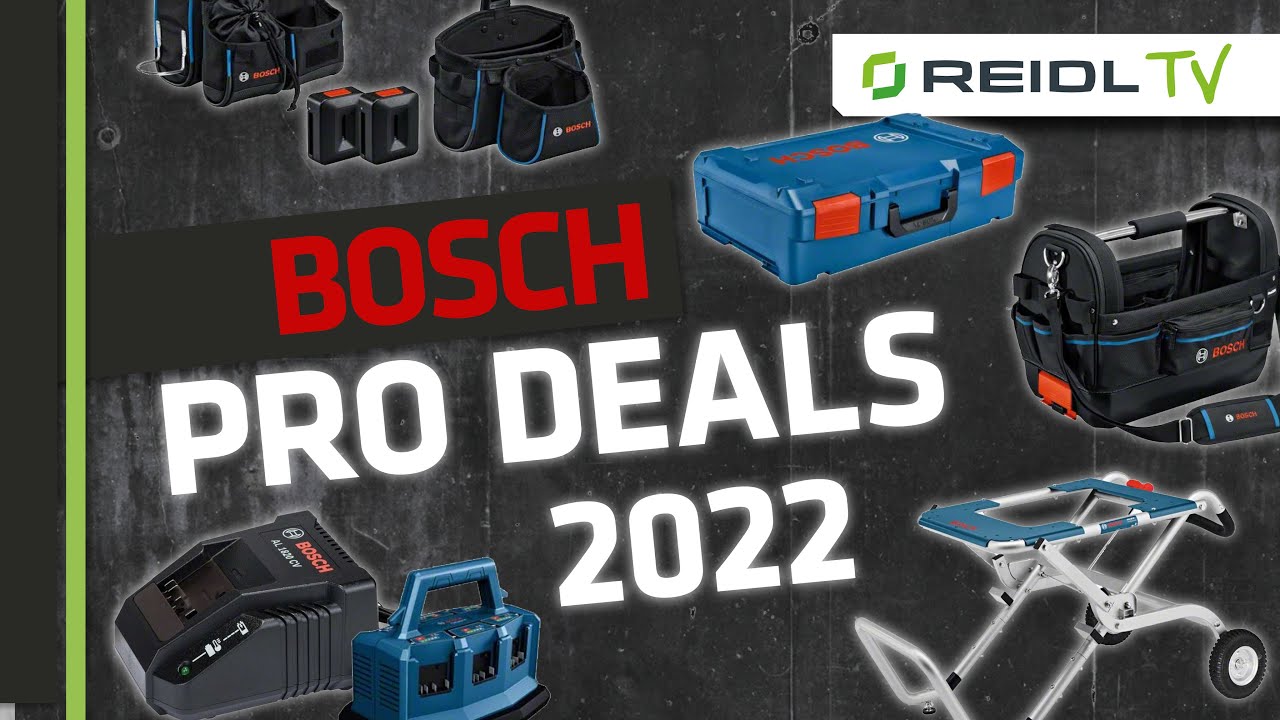 Bosch Pro Deals 2022 - L-Boxx, Schnellladegerät, GTA, Sackkarre und noch vieles mehr... [German]