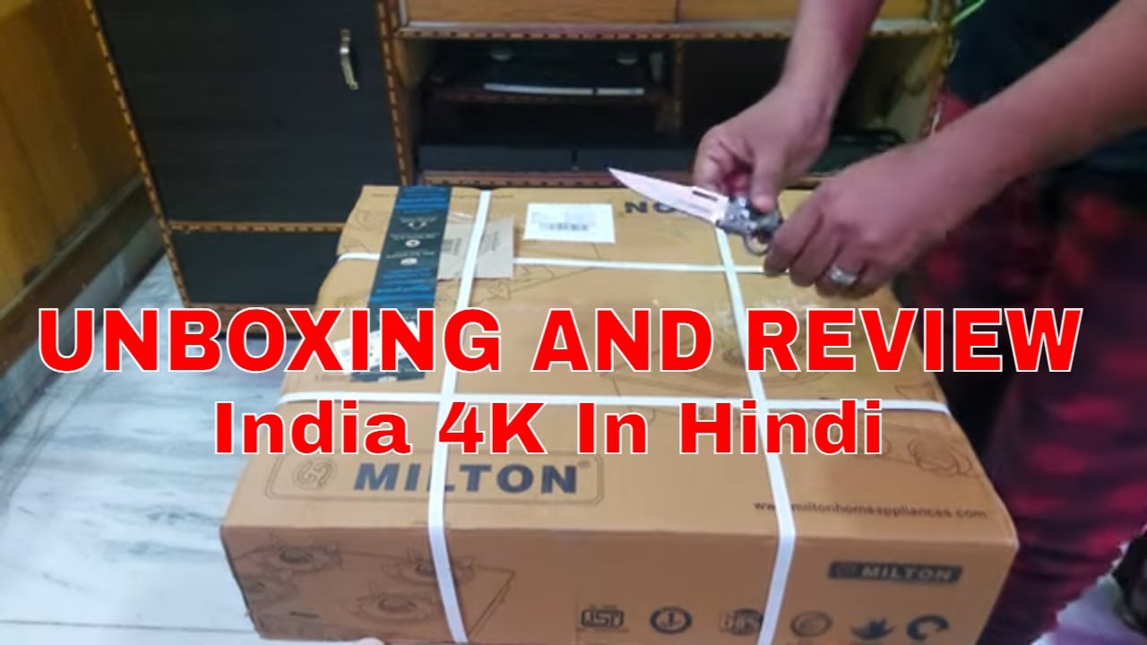 UNBOXING AND REVIEW  | MILTON 4 Burner Blue Manual Ignition LPG Glass Top Gas Stove  | India Hindi 🔥