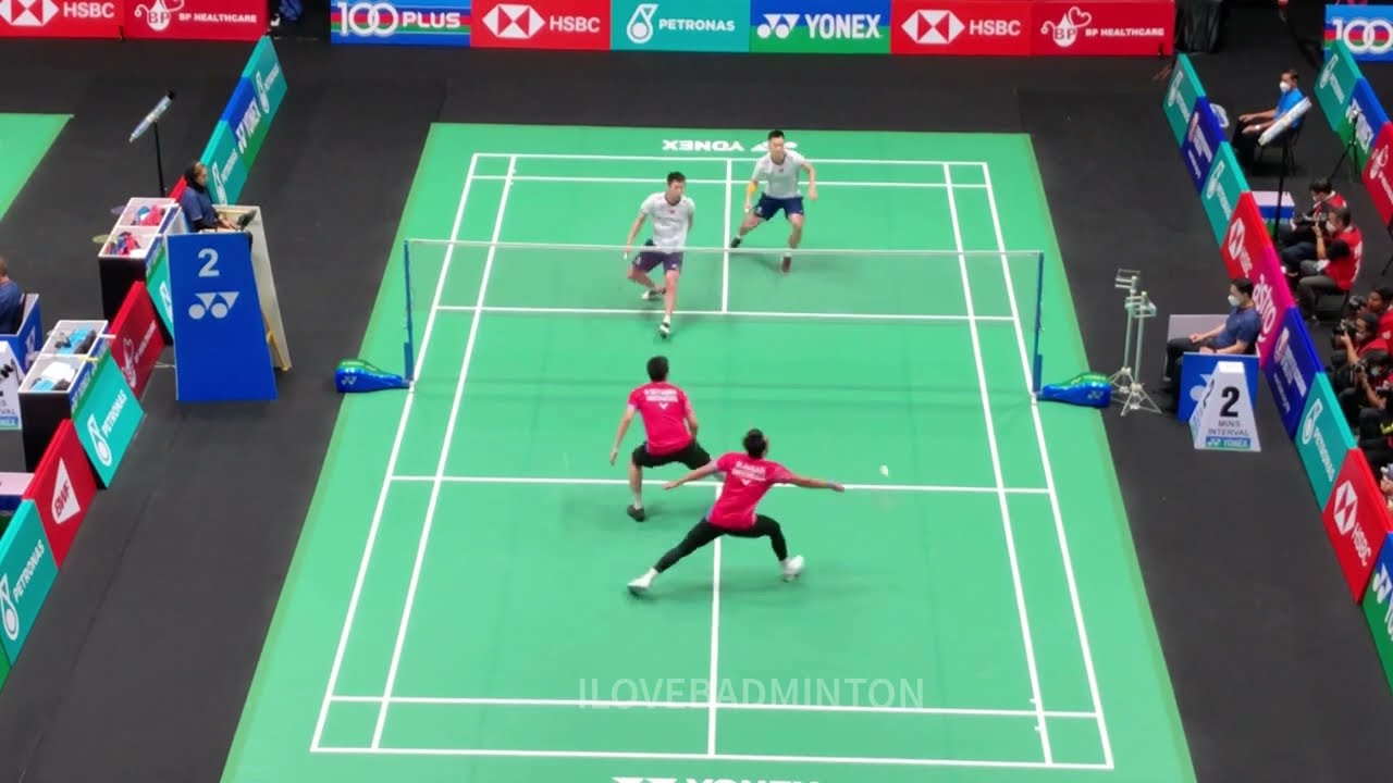 MD Mohammad AHSAN/Hendra SETIAWAN vs REN Xiang Yu/TAN Qiang - Malaysia Open 2022