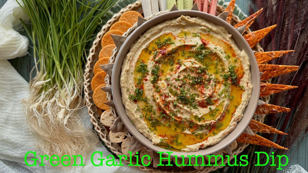 Green Garlic Hummus Dip  | Easy Cooking | Home Recipes | LoveBites