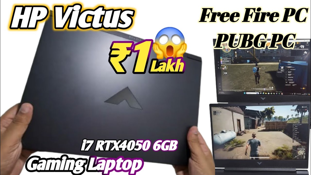 Gaming Laptop - HP Victus 16 i7 RTX4050 6GB | 2024  | Unboxing & Review 🔥 Free Fire PC |  PUBG PC