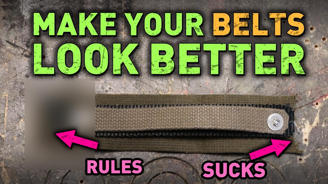 Belt termination - doing it right can improve your costume.