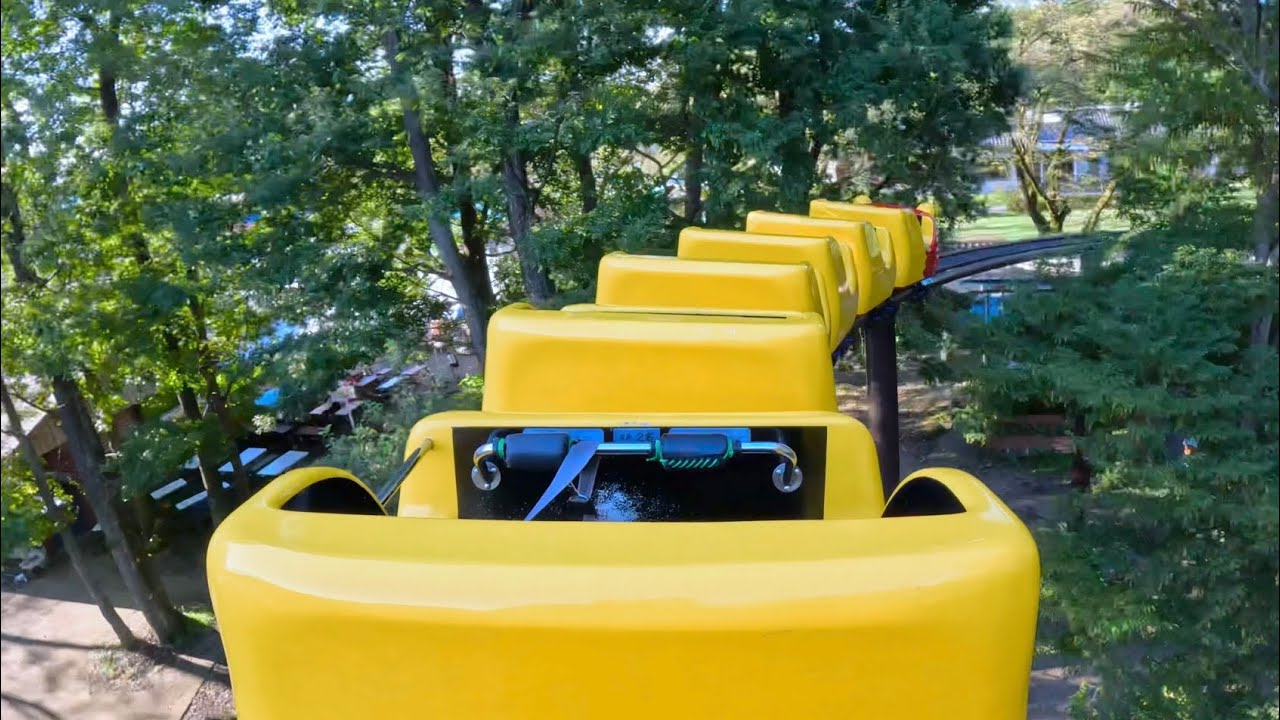 ジェットコースター 最後尾 on-ride POV (乗車映像) / 宇都宮動物園