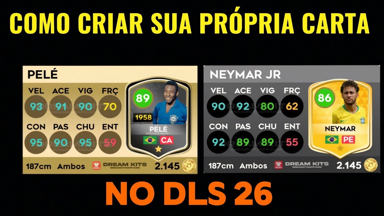DLS 26 | COMO FAZER SEU PRÓPRIO JOGADOR NO DLS 26!! ATUALIZADO ✅️