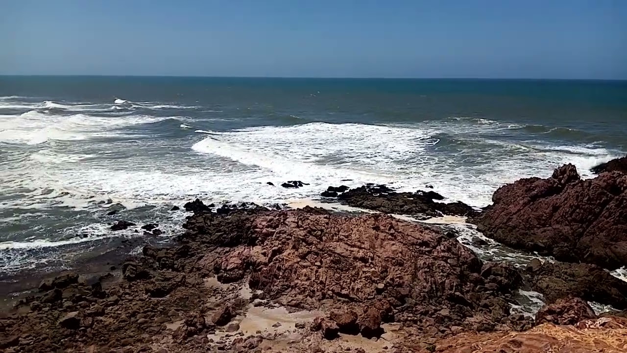 The beautiful beach combines the sea, mountains and calmness, Mirleft Sidi Ifni, south of Morocco