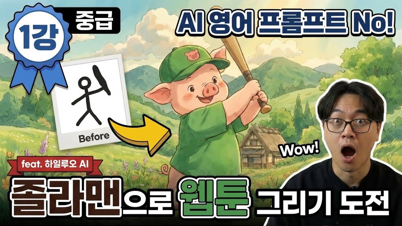 AI 웹툰 작가의 영업비밀! 캐릭터를 아주 쉽게 만드는 마법 (feat. Hailuo AI) #ai #aivideo #hailuoai