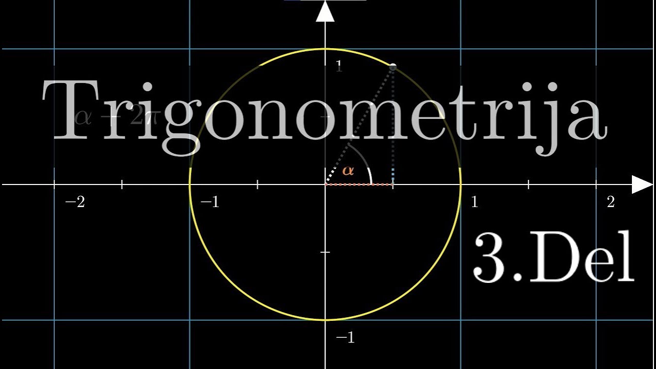 Trigonometrija (kotne funkcije) za srednjo šolo [3. del] - periodičnost kotnih funkcij