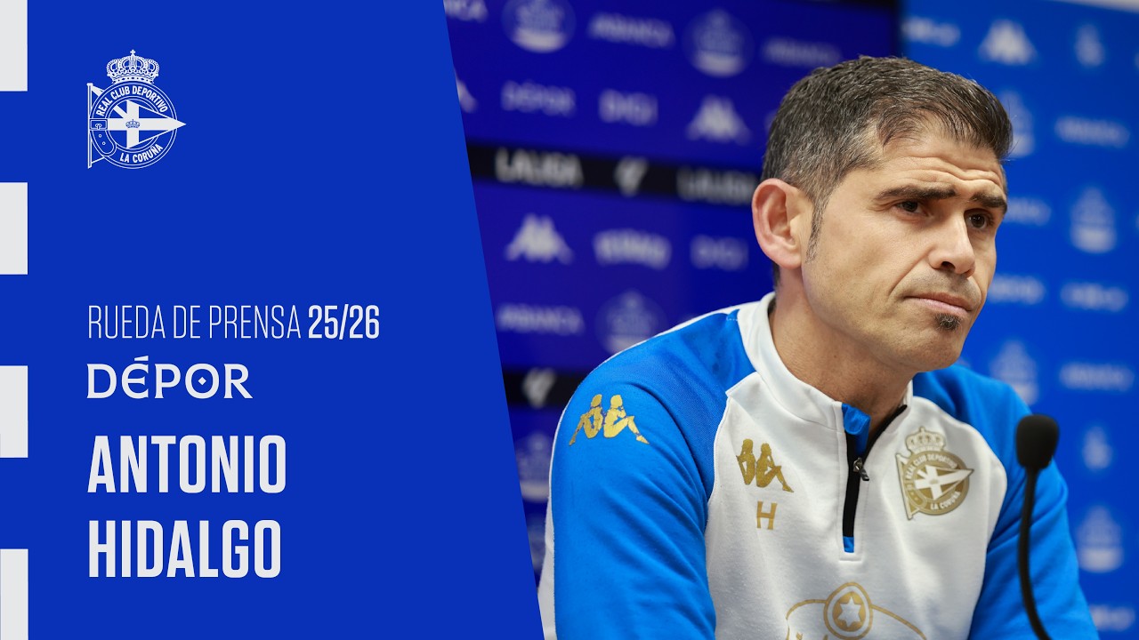 Rueda de prensa de Antonio Hidalgo previa al Dépor - Granada CF