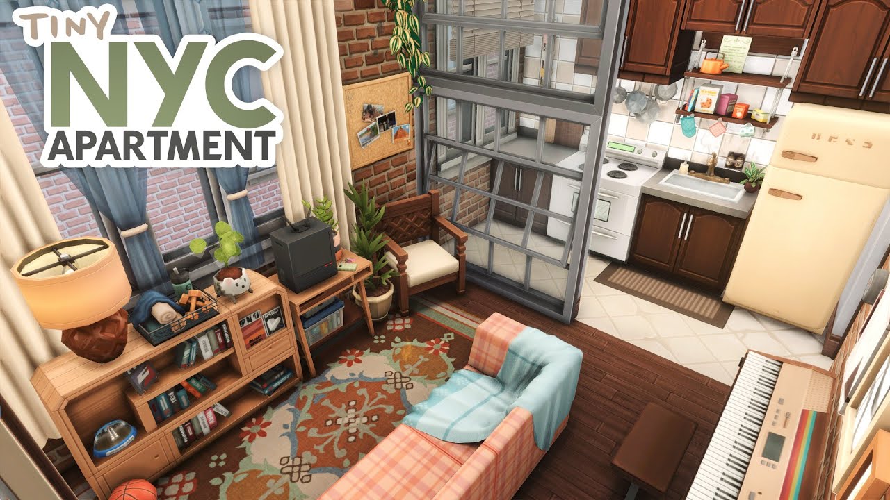Tiny New York City Apartment // The Sims 4 Speed Build: Apartment Renovation