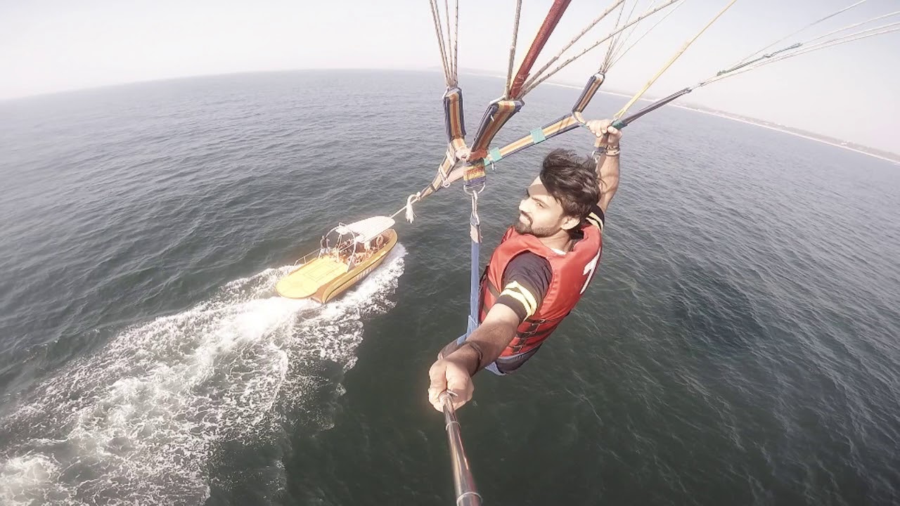 Parasailing in Goa at Calangute Beach