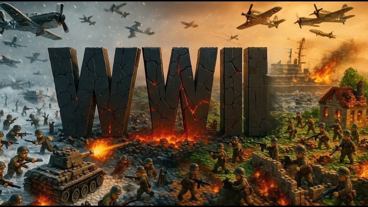 Story of WWII Told in Lego Style ( Simplified )