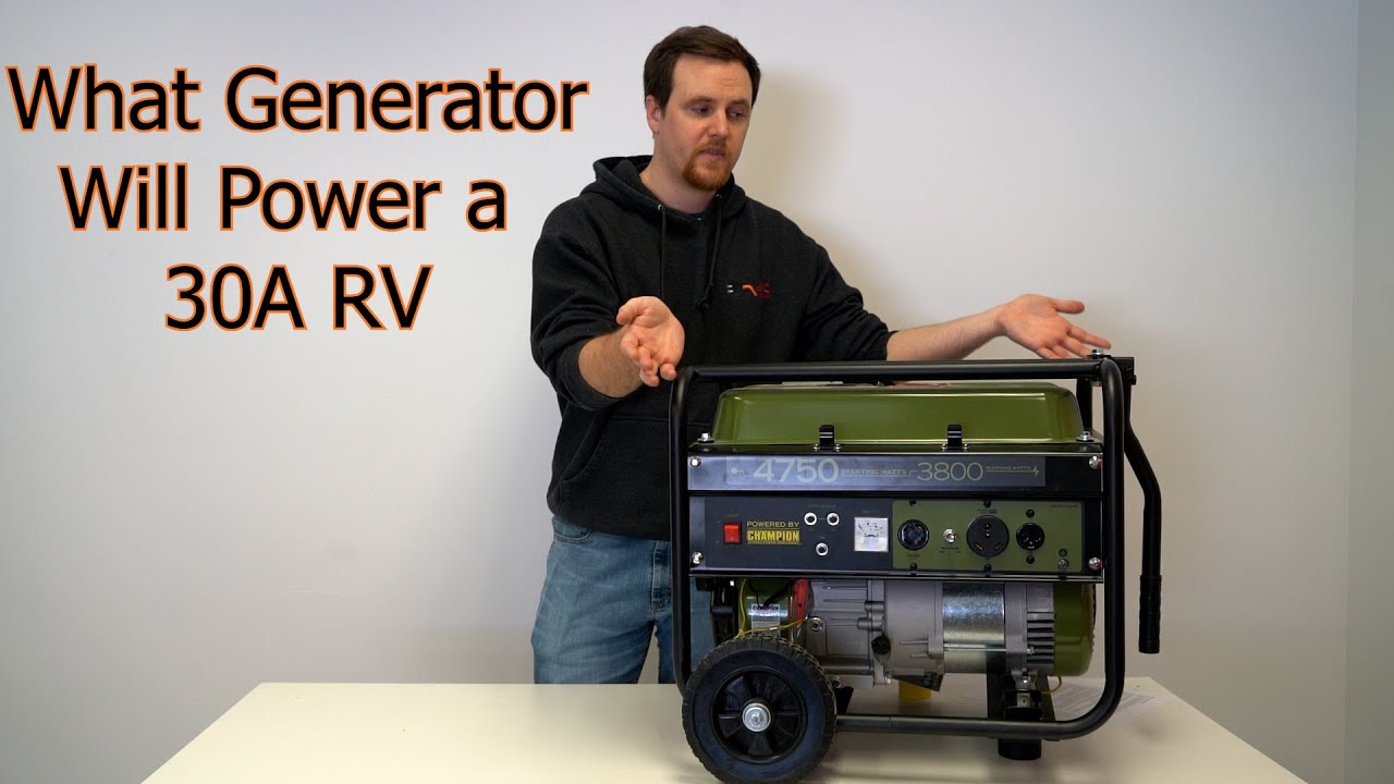 What Generator Will Power a 30 Amp RV