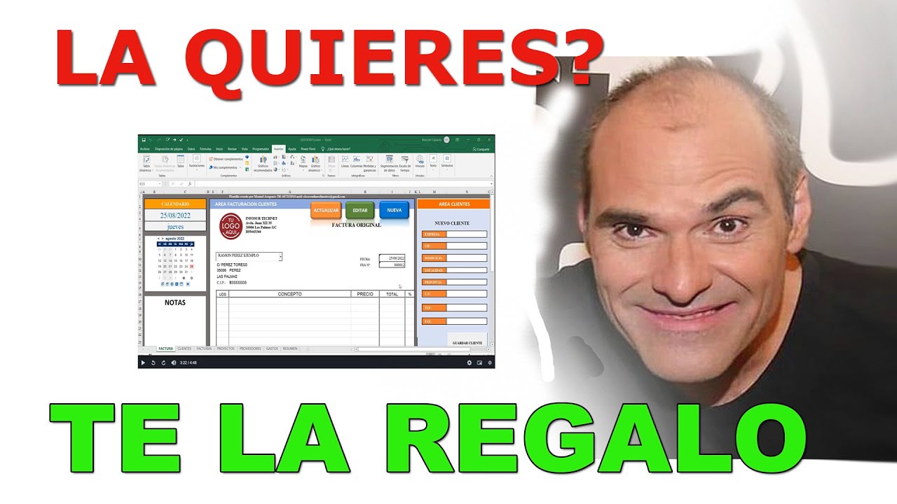 ¿Lo quieres? Te lo regalo SISTEMA FACTURACION GRATIS EXCEL