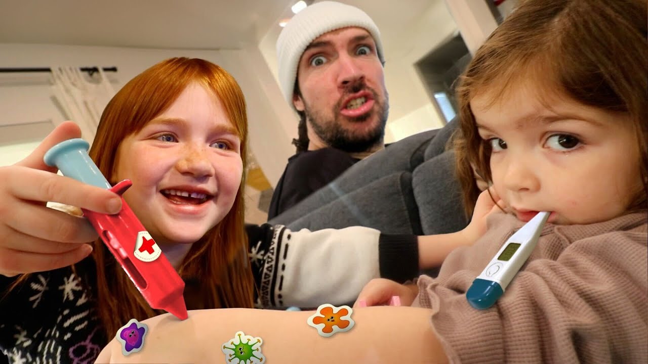 FAMiLY CHECKUP from Doctor Adley!!  Playing our favorite games in REAL LiFE or ROBLOX! Niko sick day