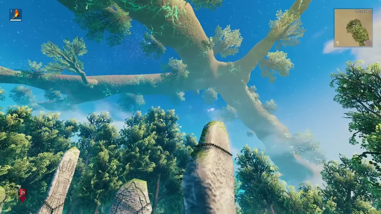 Valheim Meadows Music - 1 hour Relaxing Loop
