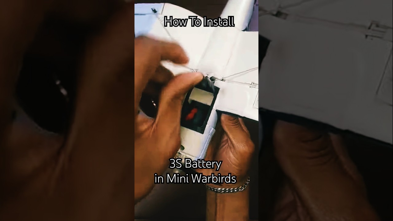 How To Install 3s Battery in Mini Warbirds #rcplane #howto #volantex #beginner #3sbattery #hack #fly