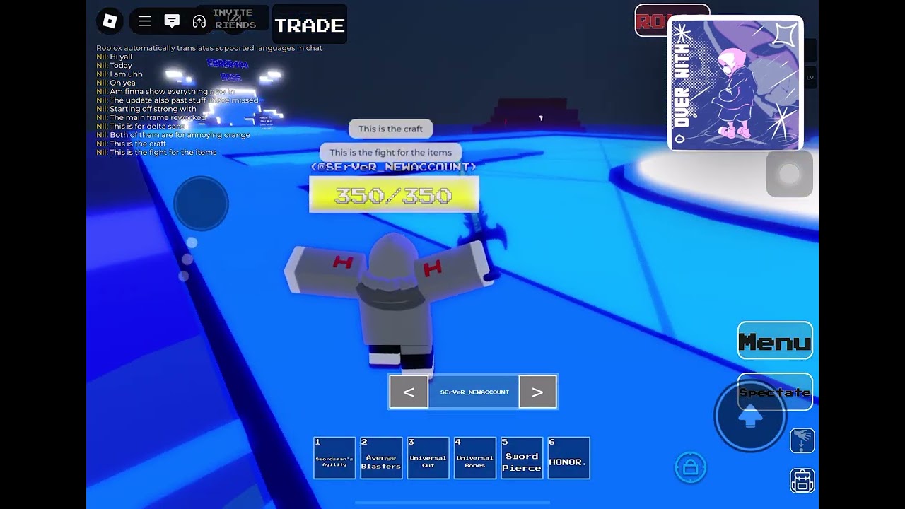 Mainframe rework+lulsec character craft area(undertale evolutions)