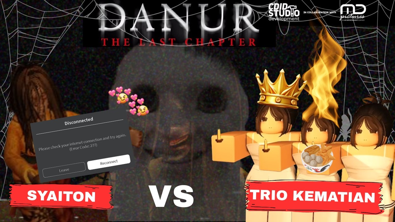 MENYELESAIKAN QUEST HORROR CDID X DANUR feat. trio kematian Roblox Indonesia