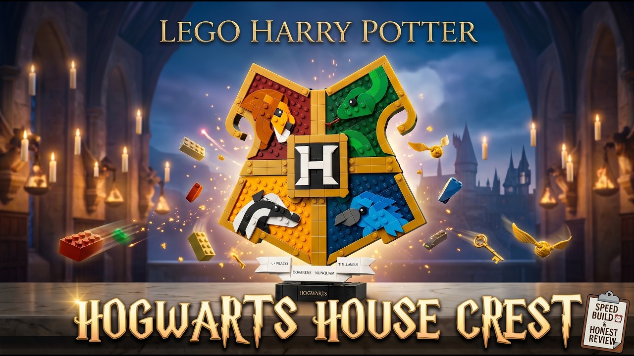 LEGO Harry Potter Hogwarts House Crest Speed Build & Review! Set 76462
