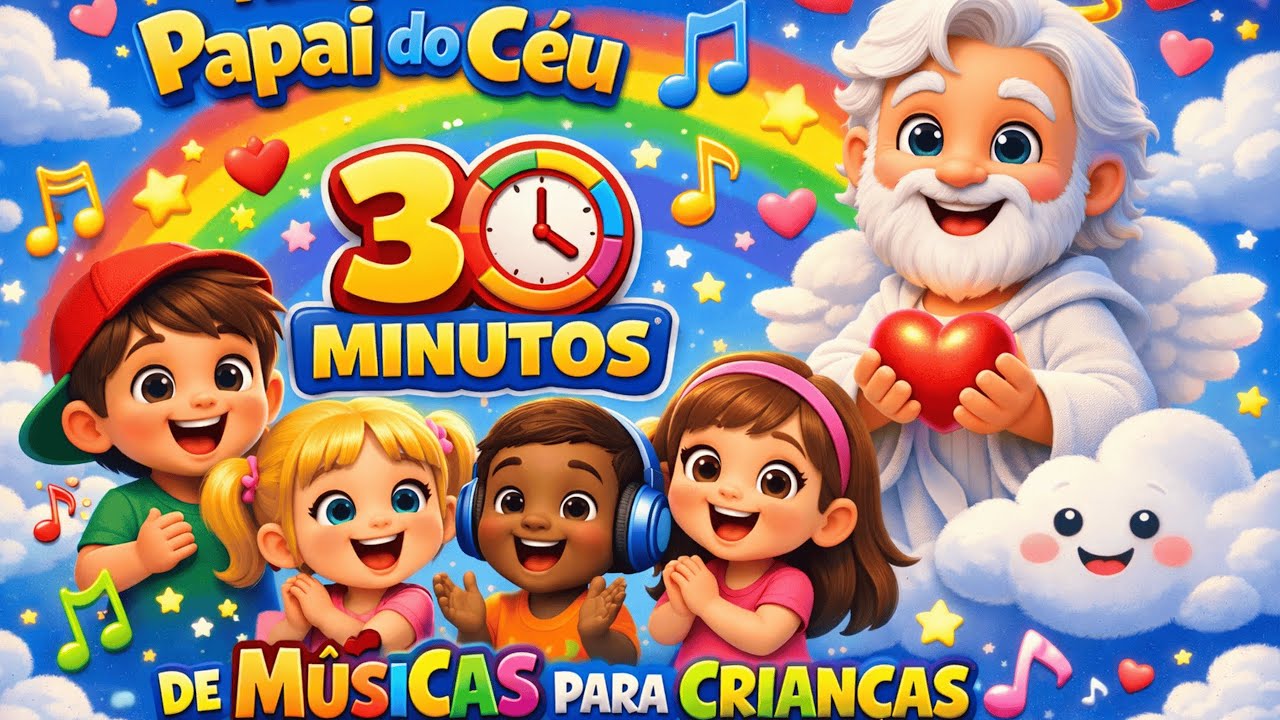 30 Minutos de Louvor Infantil 🎵 Músicas Gospel para Crianças | Maratona Gospel Infantil