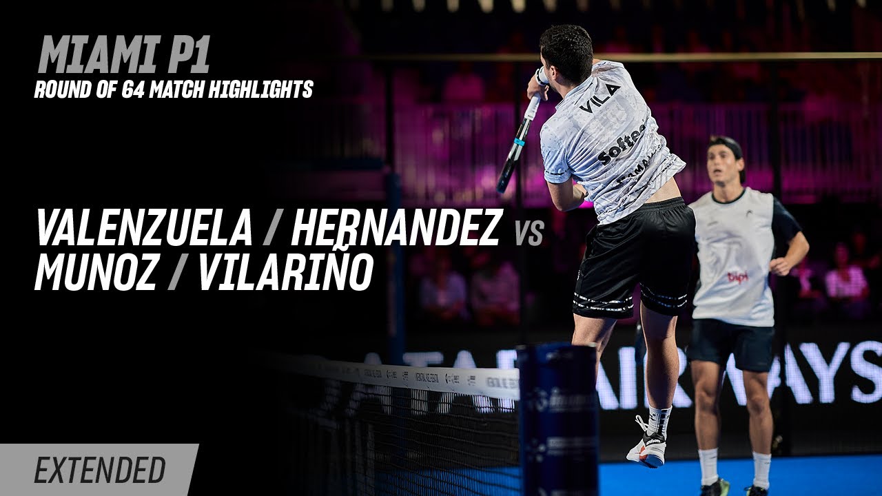 Miami Premier Padel P1 🇺🇸🎾 Valenzuela / Hernandez vs. Munoz / Vilari&ntilde;o (R64 Highlight)
