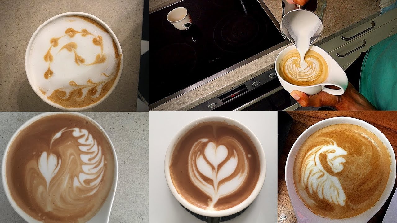 اسهل طريقه للرسم علي القهوه / هذا ما افعله  ☕️   Latte Art my WAY