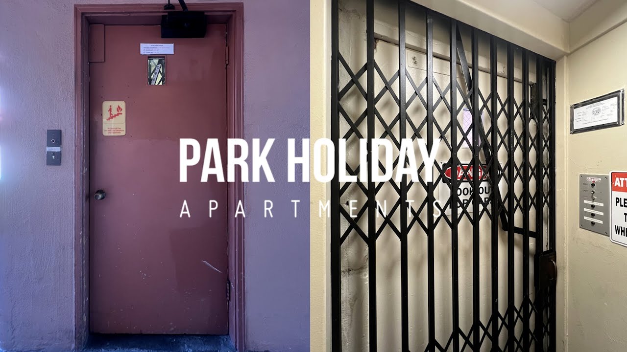 Аккуратный охраняемый жилой комплекс Park Holiday Apartments в Сан-Хосе с гидравлическим лифтом.