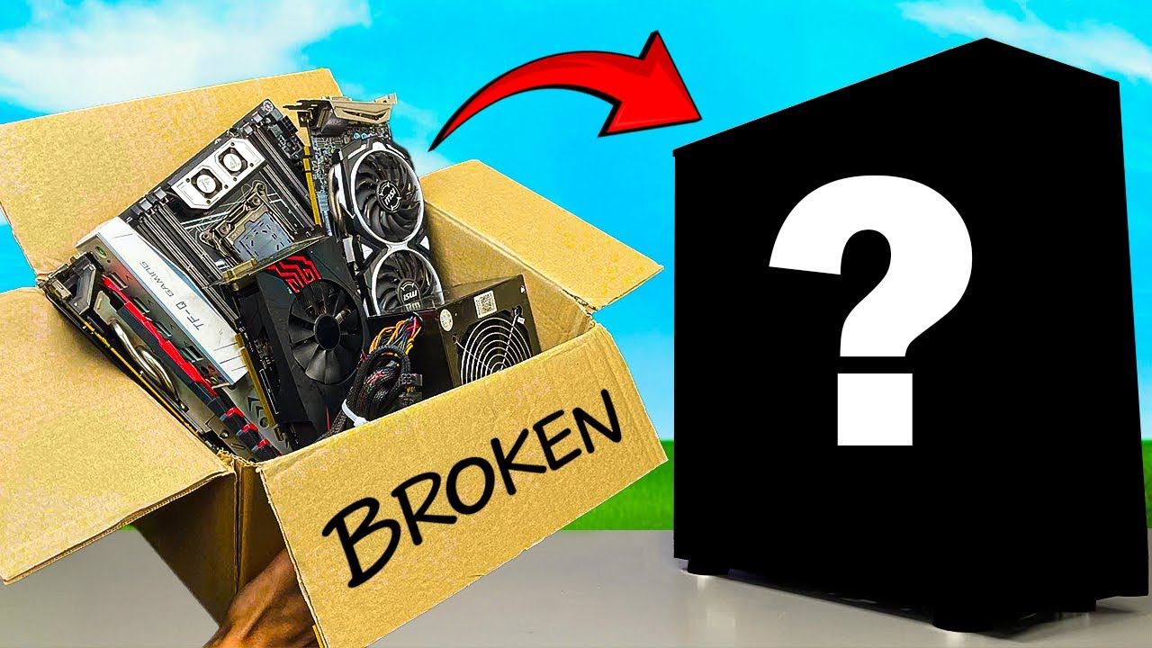 Can You Build a Working PC Using Only Broken Parts?!