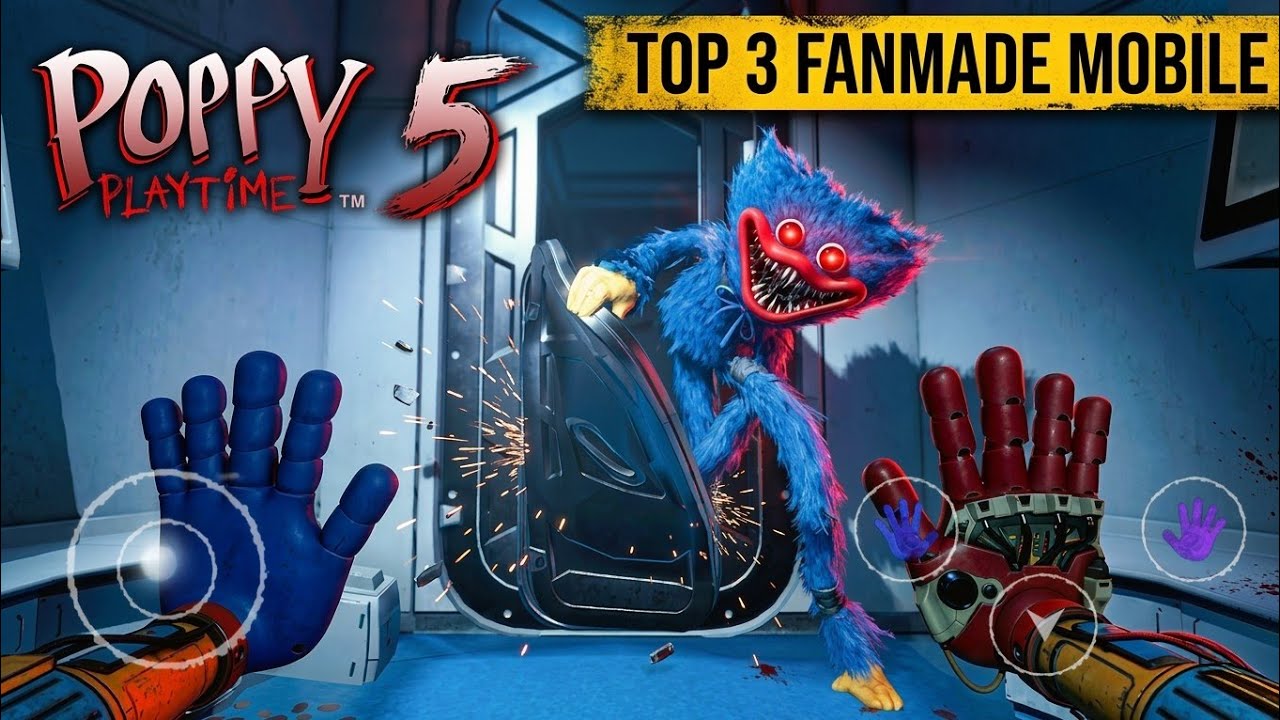 I Playing *TOP 3* Secret Poppy Playtime Ch-5 FANMADE Game in Mobile 