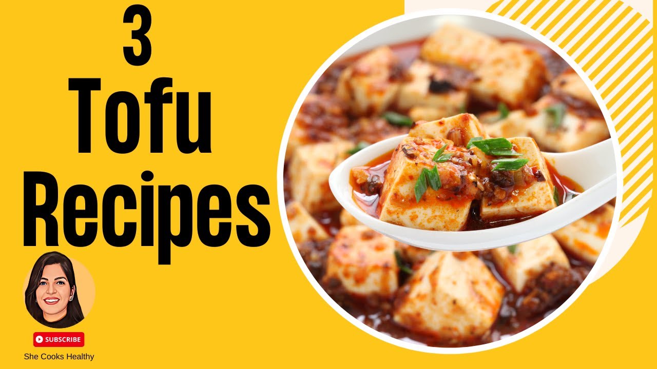 Tofu Recipes for Weight loss| Tofu Sandwich | Tofu Fried Rice | Tomato Sauce Tofu Bowl