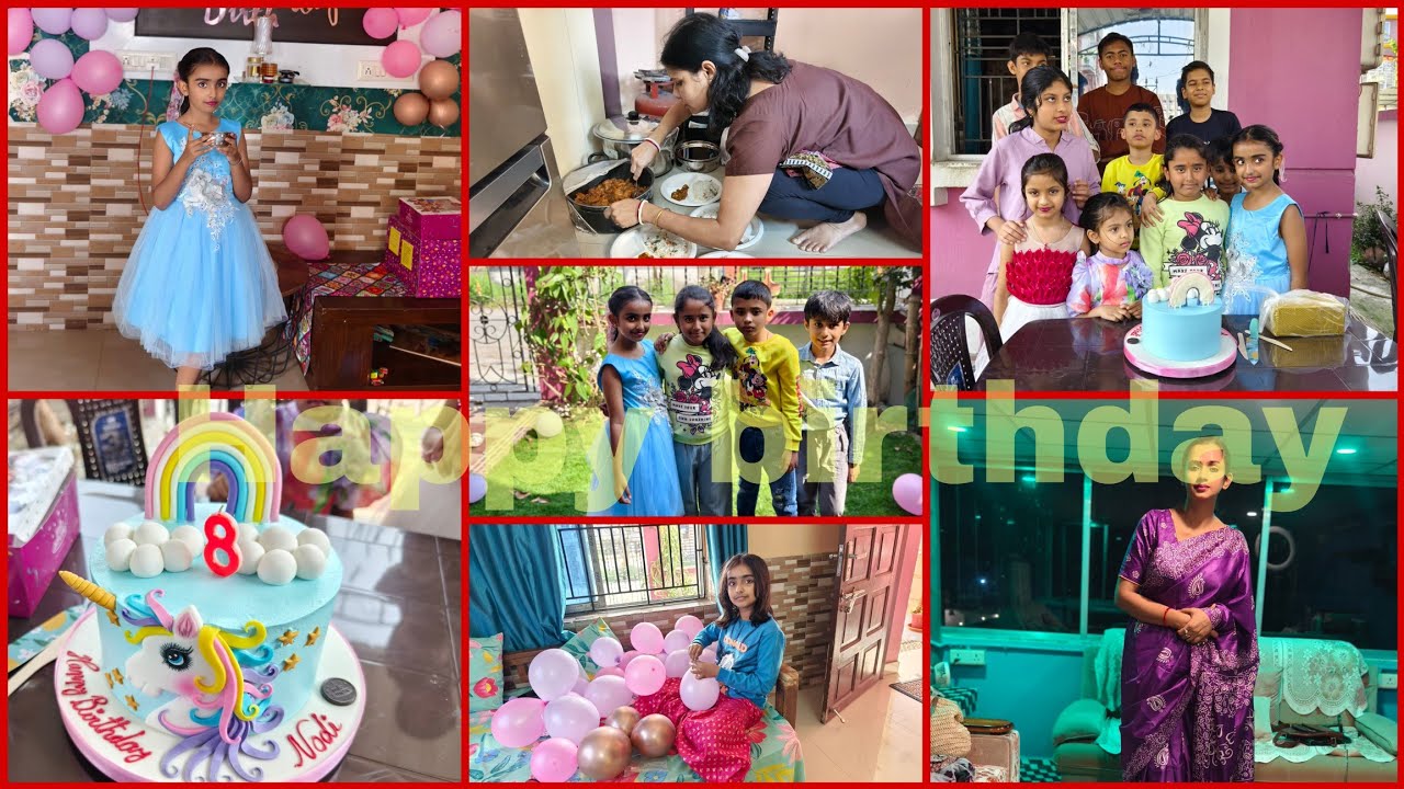 ছোটো করে নদীর জন্মদিন টা পালন করলাম😊😍 #banglavlog #mouvlogs 
