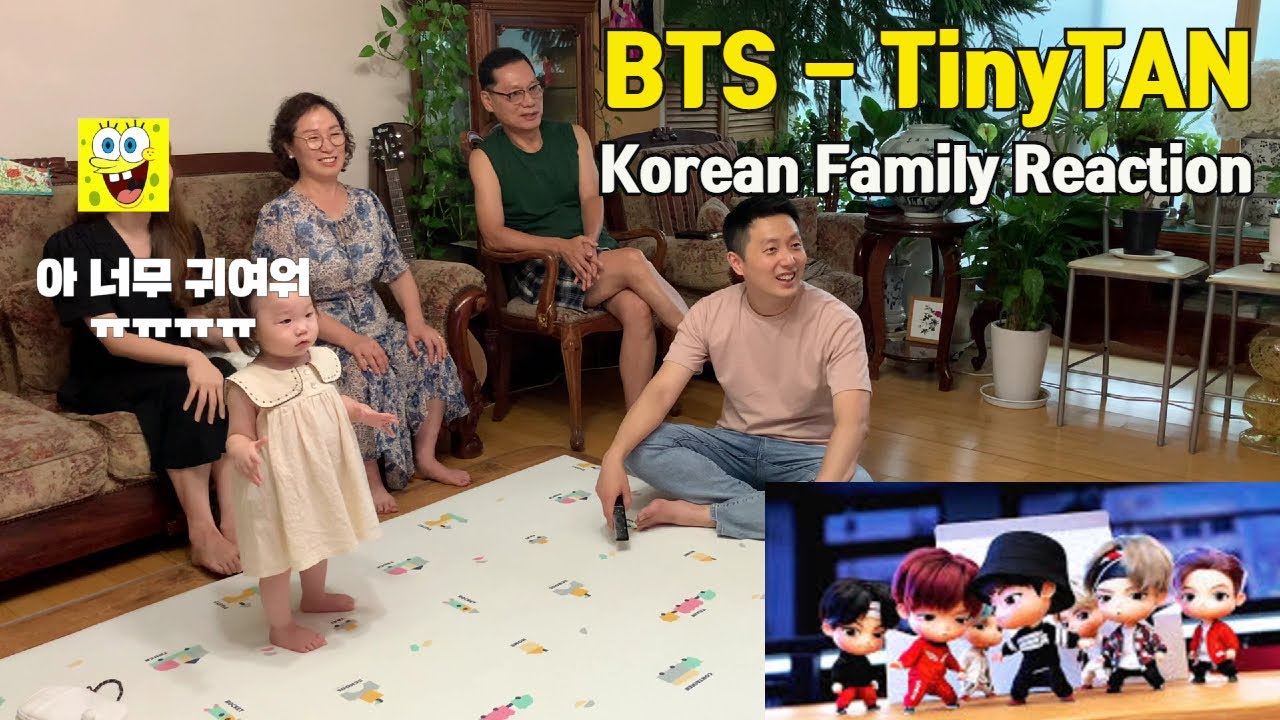 BTS TinyTAN Animation - Magic Door Korean Family REACTION ｜방탄 타이니탄 매직도어룸 리액션