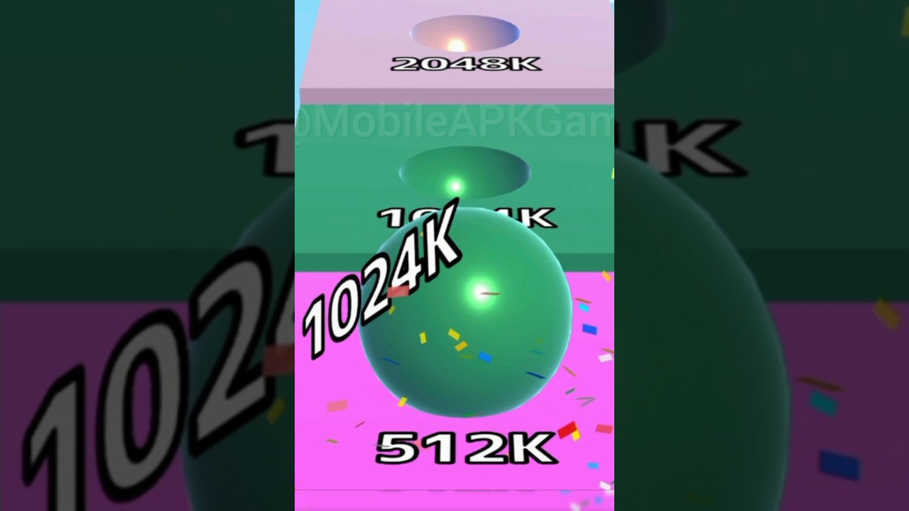 1024K in 512K, Ball Run Infinity Shorts #shorts