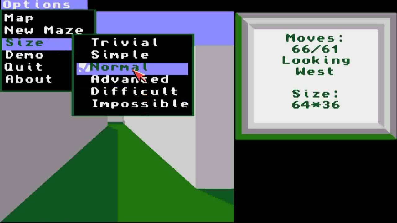 AMIGA MAZE 3D DEMO A NICE DAY 3D MAZE 3D-MAZE MAZE-3D OCS WERNER GUNTHER CD Express Pd Galore Amiga