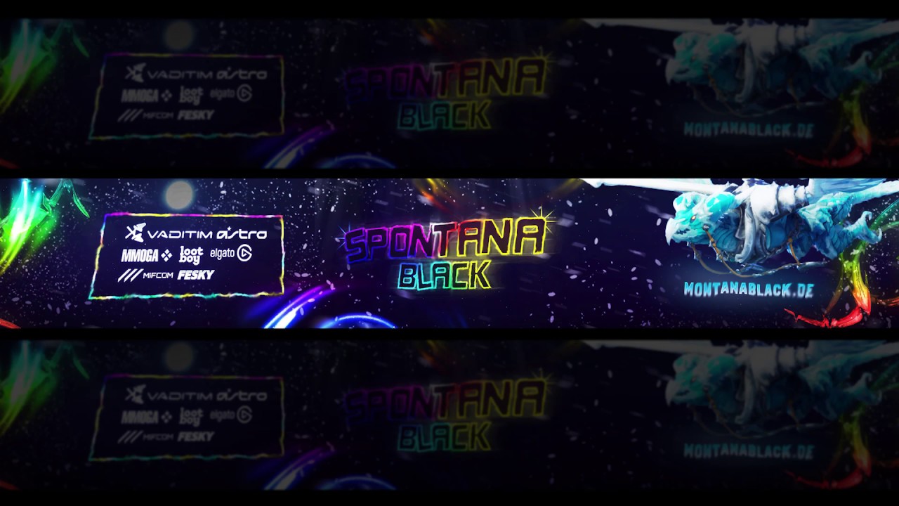 SpontanaBlack Banner Speedart - by Skizza