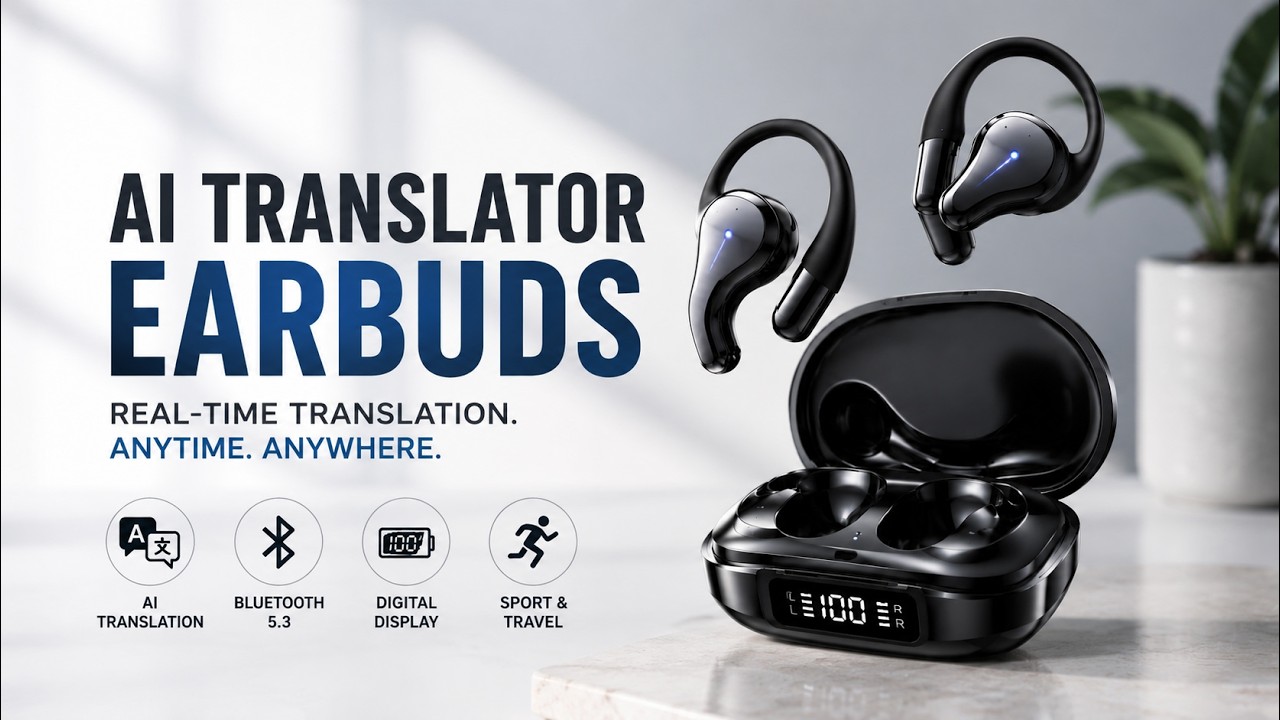 AI Translator Earbuds Review | Smart Wireless Headphones with Real-Time Voice Translation