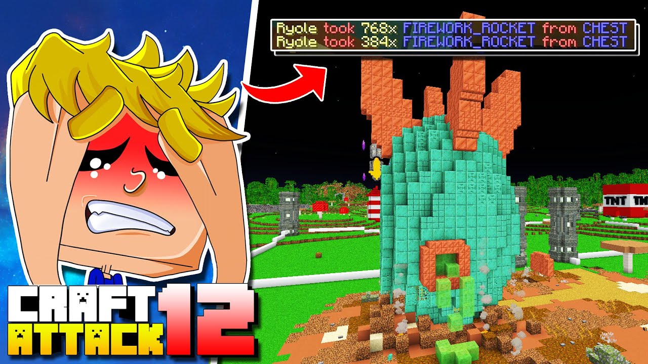 ER KLAUT &uuml;ber 1000 RAKETEN aus ihrem SHOP?! Minecraft Craft Attack 12 #27